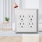 Amerelle Amerelle Century Polished Chrome 2 gang Stamped Steel Duplex Wall Plate 1 pk 161DD - alternate 3